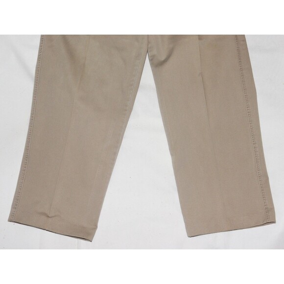 J Crew Giant Fit Mens Chino Pants Size 34 Beige Khaki 100% Cotton Tapered Preppy - Picture 3 of 14